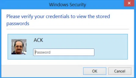 show IE password